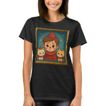 Child and Cats Portrait