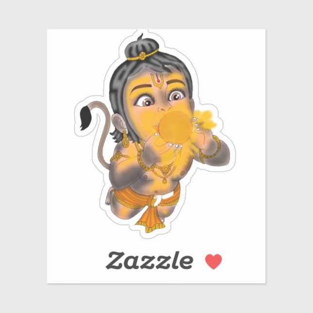 Child Hanuman Stickers Aufkleber (Blatt)