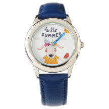 Child Hello Summer Blauer Edelstahl