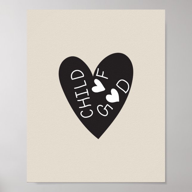 Child of God Black Heart Poster (Vorne)