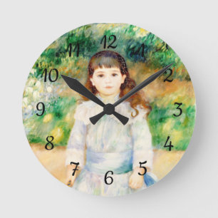 Child with a whip  Auguste  Renoir   Runde Wanduhr