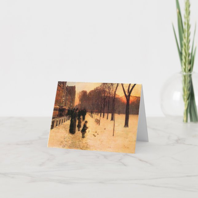 Childe Hassam - Boston im Alltag Karte (Vorderseite)