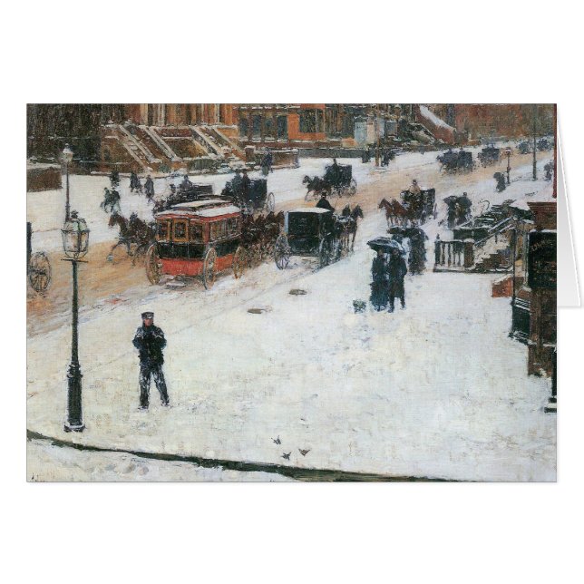 Childe Hassam - Cinquième Avenue en hiver (Devant horizontal)