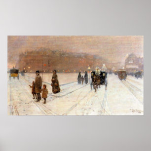 Childe Hassam - Ein urbanes Märchenland Poster