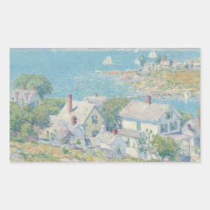 Childe Hassam - New England Headlands Rechteckiger Aufkleber