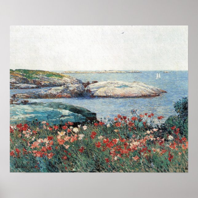Childe Hassam - Poppies, Isles of Shoals Poster (Vorne)