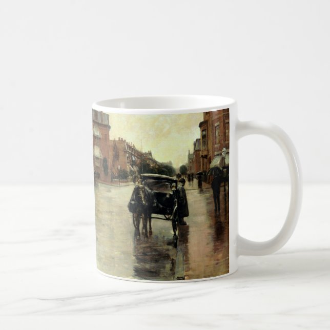 Childe Hassam - regnerischer Tag, Boston Kaffeetasse (Rechts)