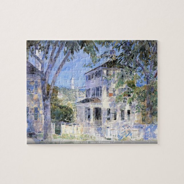 Childe Hassam - rue dans le puzzle de Portsmouth (Horizontal)
