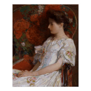 Childe Hassam Viktorianischer Stuhl CC0189 Impress Poster