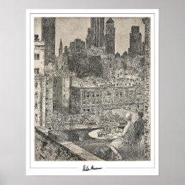 Childe Hassam Zedign Art Poster #174-2