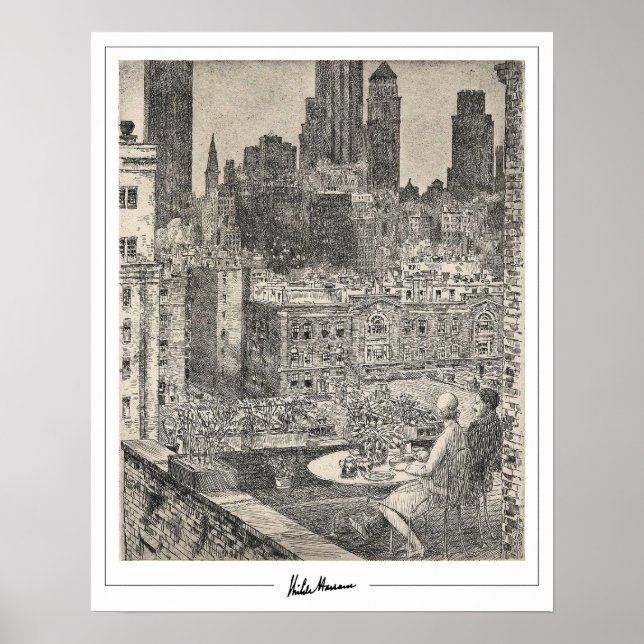 Childe Hassam Zedign Art Poster #174-2 (Vorne)