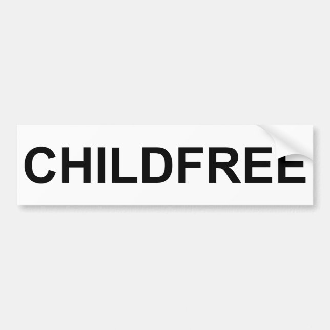 Childfree Autoaufkleber (Vorne)