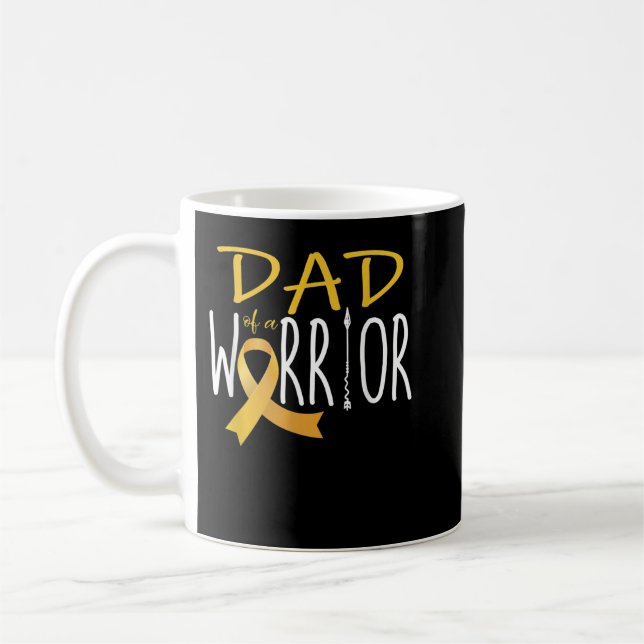 Childhood cancer awareness Dad of a warrior  Kaffeetasse (Links)