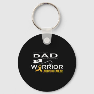 Childhood cancer awareness Dad of a warrior Schlüsselanhänger
