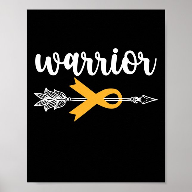 Childhood Cancer Awareness Hope Support Strong War Poster (Vorne)