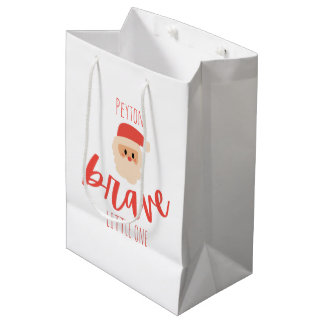 childhood cancer Custom brave Christmas Santa  Mittlere Geschenktüte