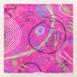 Childhood Memories Abstract Art  Glasuntersetzer