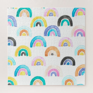 Childischer Regenbogen, Wasserfarbe Kindermuster.