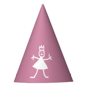 Childish zeichnende Prinzessin auf irgendeiner Partyhütchen