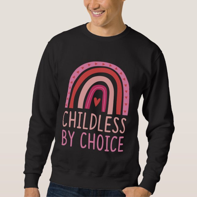 Childless By Choice Trendy Bohemian Rainbow Boho S Sweatshirt (Vorderseite)