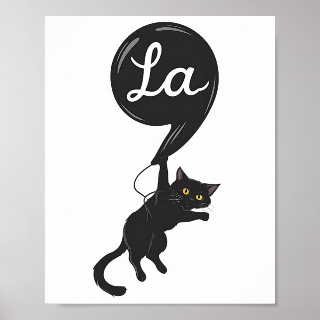 Childless Cat Lady Comma - La Kamala Harris for Pr Poster (Vorne)