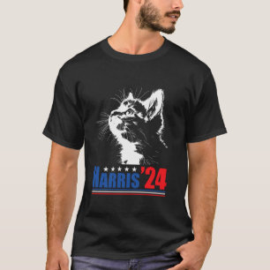 Childless Cat Ladys for Kamala Harris 24 USA Elec T-Shirt