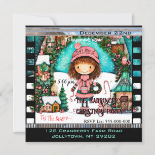 Childlike Dream Whimsical Annual Christmas Party Einladung