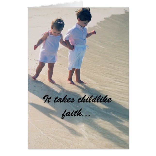 Childlike Faith Card (Vorne)