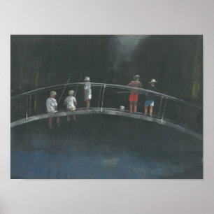 Children fishing poster