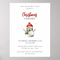 Children Music Concert Weihnachten Niedlich Snowma