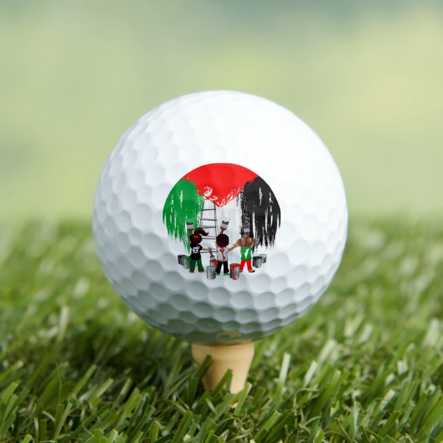 Children of Gaza Painting Palestine Flag  Golfball (Insitu T-Shirt)
