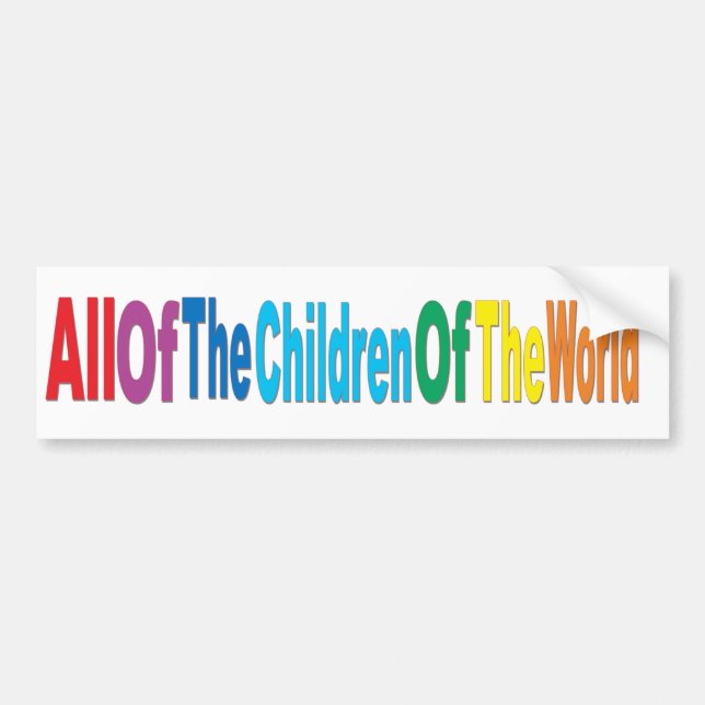 Children of the World Autoaufkleber (Vorne)