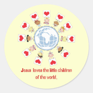 Children of the World Runder Aufkleber