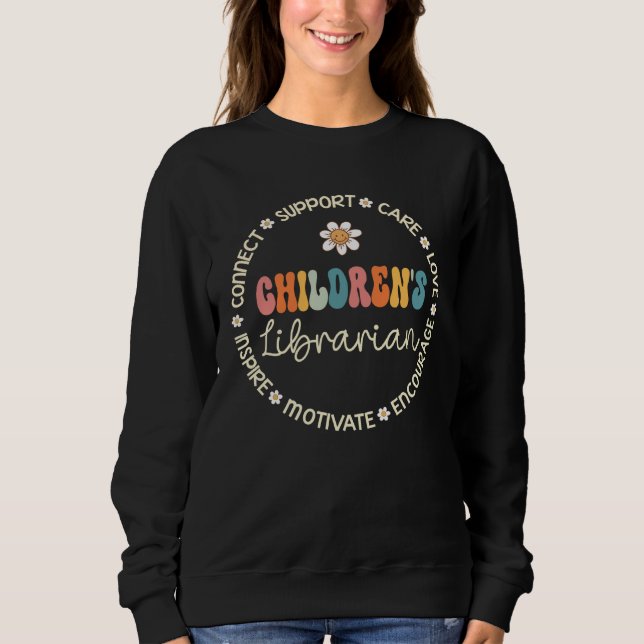 Children s Librarian Appreciation Week Back to Sch Sweatshirt (Vorderseite)
