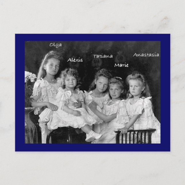 Children Tsar OTMA & Alexis Romanov Russland #272 Postkarte (Vorderseite)