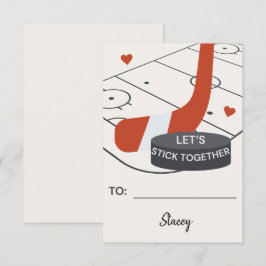 Children Valentine Hockey "Let's Stick Together"