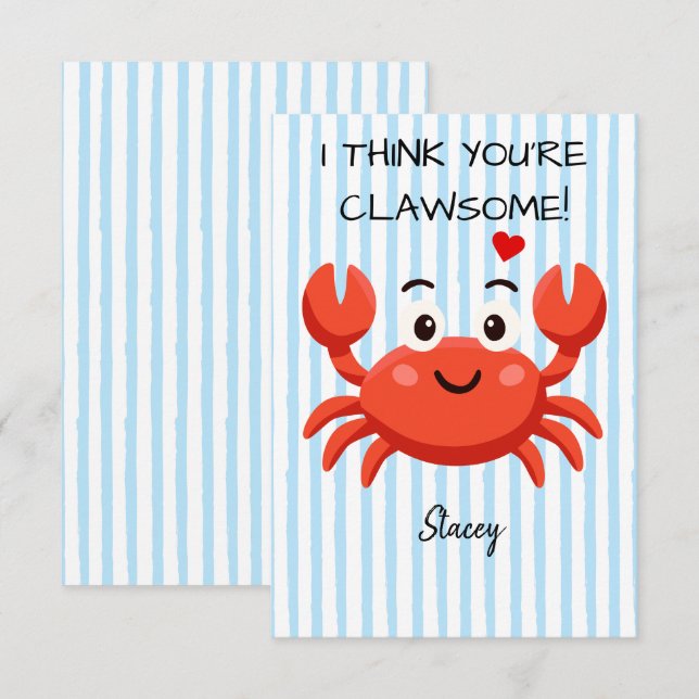 Children Valentine "I think you're claw-some" (Vorne/Hinten)