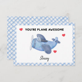 Children Valentine "Plane Awesome'
