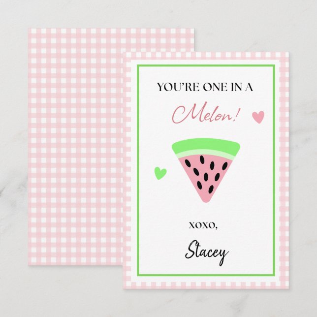 Children Valentine You're One in a Melon (Vorne/Hinten)