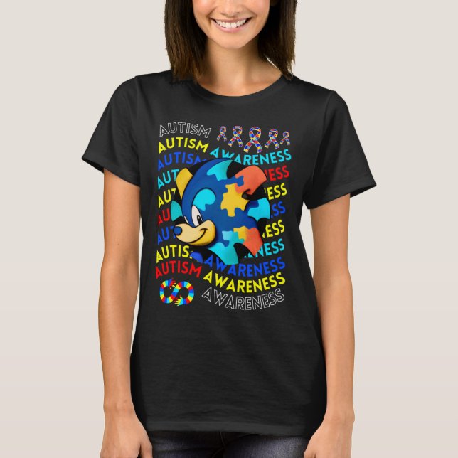 Childrens Autism Awareness Navigating Autism Autis T-Shirt (Vorderseite)