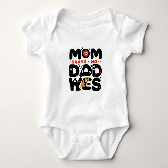 Children's bodysuit with a funny inscription baby strampler (Vorderseite)