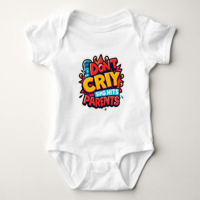 Children's bodysuit with a funny inscription baby strampler (Vorderseite)