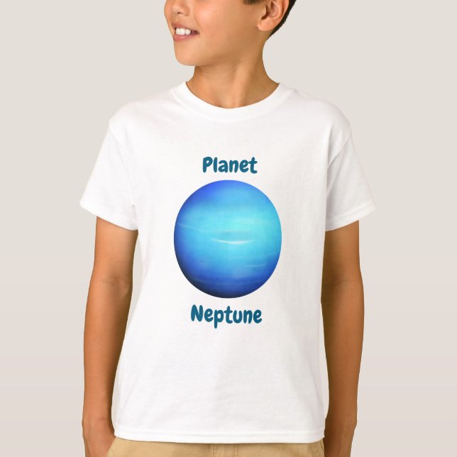 Children's t-shirt design with planet names (Vorderseite)