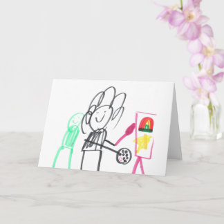 Child's Art Painting a Picture Karte