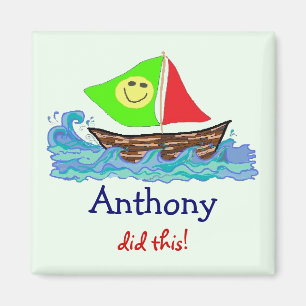 Child's Artwork Personalized Magnet