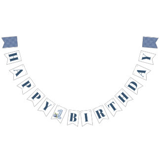 Child's Blueberry Berry First Birthday Wimpelkette