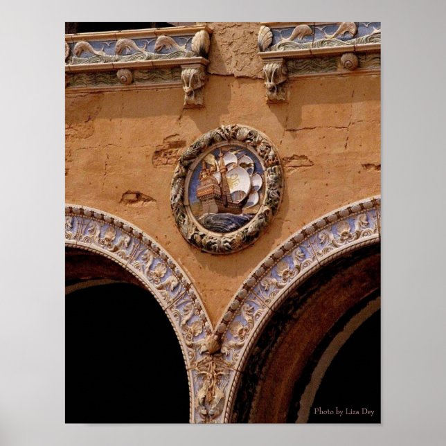Childs Restaurant-Fassade (Detail) Poster (Vorne)