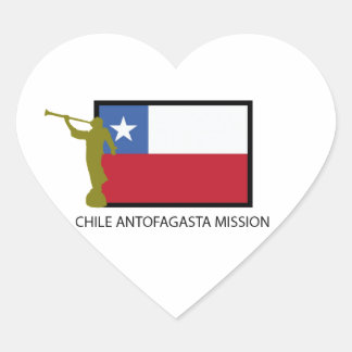 Chile Antofagasta Mission LDS CTR Herz-Aufkleber