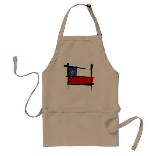 Chile-Bürsten-Flagge Schürze