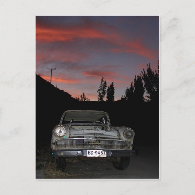 Chile Chico Sunset Postkarte (Vorderseite)